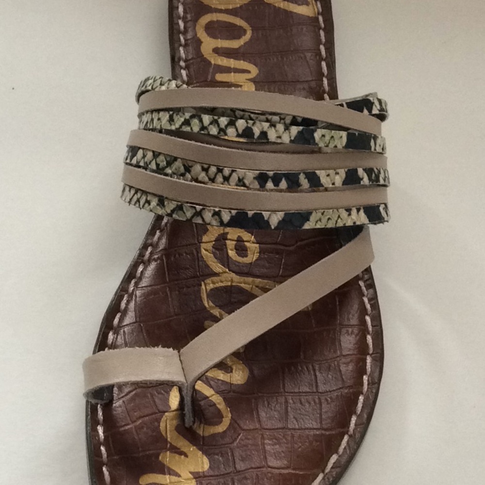 NEW Sam Edelman python sandals - Picture 6 of 8